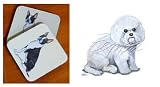 Bichon Frise Beverage Coaster Set