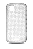 TPU Skin Cover for Motorola DROID Pro XT610, Argyle Clear