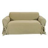 Classic Slipcovers Brushed Twill Loveseat Slipcover