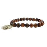 Genuine Tigers Eye Fortune Karma Bracelet