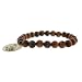 Genuine Tigers Eye Fortune Karma Bracelet