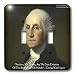 Rick London Famous Wisdom Quote Gifts - George Washington - George Washington - Actions, Not Words Wisdom Quote Gifts - Light Switch Covers - double toggle switch