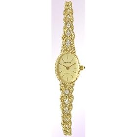 Click here to buy Geneve 14K Gold and Diamond WoMens Watch - W400A by Geneve.