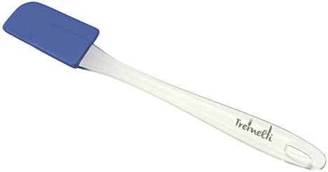 Tremelti Kitchen Essentials Acrylic Ergonomic Handled Spatula for Baking, Cooking and Frosting - Blue