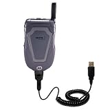 Coiled Power Hot Sync and Charge USB Data Cable w/ Tip Exchange for the Motorola ic402 Blend - Gomadic Brand