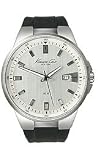 Kenneth Cole New York Rubber Strap Silver Dial Men's watch #KC1673