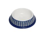 PawProof Small Designer Pet Bowls, University Collection - Checker Blue