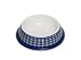 Pet Supplies : PawProof Small Designer Pet Bowls, University Collection - Checker Blue