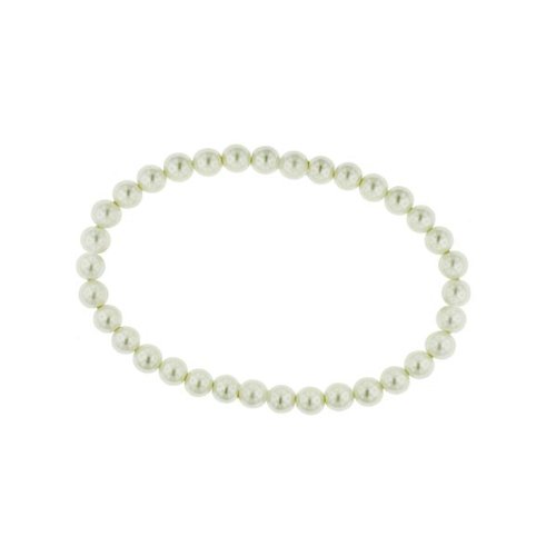 1928 Bridal Simulated Pearl Stretch Bracelet