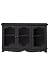 Kitchen & Housewares : Lowboy Glass Doors Three-door Black