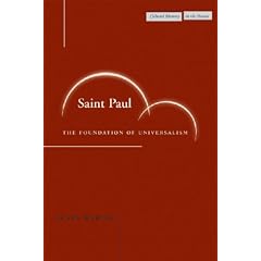 Saint Paul: The Foundation of Universalism (Cultural Memory in the Present)