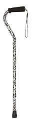 Duro-Med Aluminum Adjustable Cane with Offset Handle, Spotted