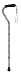 Duro-Med Aluminum Adjustable Cane with Offset Handle, Spotted