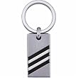 Black and White Stainless Steel Diagonal Key Chain