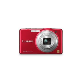 Panasonic DMC-SZ1EB-R Red 10x Super Zoom Compact Camera with 25mm LEICA Lens and HD Movie