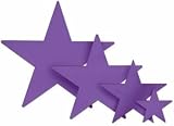 Beistle - 55840-PL - Die-Cut Foil Star - Pack of 24
