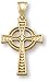 Women's Celtic Cross Pendant, 14K Gold