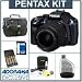 Pentax K-x Digital SLR Navy Blue Camera /Lens Kit with Black 18-55mm DA-L Lens, 8GB SD Memory Card, 4 AA Nickel Metal Hydride (NiMH) 2900 mAH Rechargeable Batteries with 4-Hour AA & AAA Quick Charger, 110/220 volt. Camera Bag, Digital Camera & Lens Cleaning Kit, USB 2.0 SD Card Reader