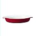 Emile Henry 11-Inch Oval Au Gratin Cerise Red