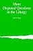 Books : More Disputed Questions in the Liturgy