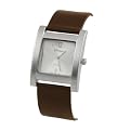 Geneva Platinum Mens Brushed Satin Watch - 9.5"