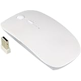 TopCase White USB Optical Wireless Mouse for Macbook (pro,air) and All Laptop