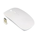 TopCase White USB Optical Wireless Mouse for Macbook (pro,air) and All Laptop
