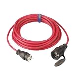 Eigenschaften Jäger  / Gummi-Schuko-Verlängerung H07RN-F3G1,5 rot IP44