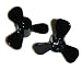 Lego Building Accessories BLACK PROPELLER with 3 Blades, Bulk Pack 25 pcs