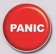 AutoCoaster ~ Panic ~ Tile Drink Coaster for car cupholder ~ code 073