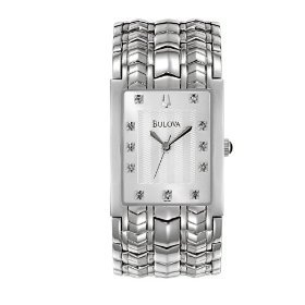 Bulova Men's Silver Macho Diamond Watch #96D100