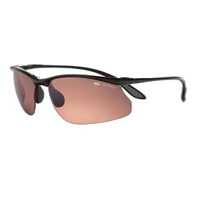 Bolle Sunglasses Kicker Shiny Black Frame with Polarized Sandstone Gun Lenses