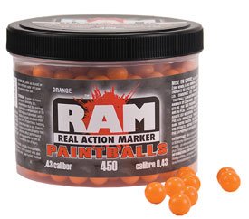 .43 Caliber Orange Paintblls (450 Count)
