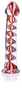 Don Wand Real Tip Rocket Glass Pleasure Wand, Patriot Helix