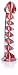 Don Wand Real Tip Rocket Glass Pleasure Wand, Patriot Helix