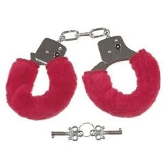 Pl�schhandschellen in rot inkl. Schl�ssel