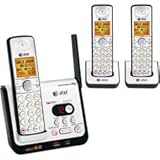 AT&T DECT 6.0 Black/Silver Digital 3-Handset Answering System (CL82309)