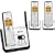 AT&T DECT 6.0 Black/Silver Digital 3-Handset Answering System (CL82309)
