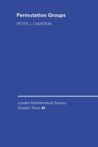Permutation Groups (London Mathematical Society Student Texts)