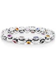 Multi Sapphire and 18kt White Gold Bracelet