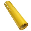 DIY IRON ON Heat Transfer Vinyl Cutter Plotter 1 Yard T Shirt Heat Applied (YELLOW)