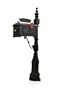 New Black Cast Aluminum Mailbox Mailbox Heavy Duty Home Security Premium Quality Mail box