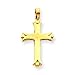 14k Polished Cross Pendant