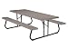 Lifetime 22180 8-Foot Folding Picnic Table with 96-by-30-Inch Molded Top, Putty