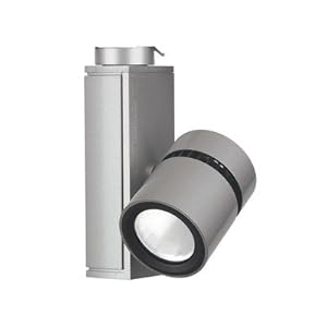 Vertical LED Micro Cylinder Track Light Finish / Globe Type: Aluminum / 3000K