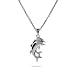 Eve's Addiction Sterling Silver Playful Dolphin Necklace