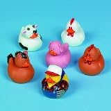 Farm Rubber Duckies - 12 pieces