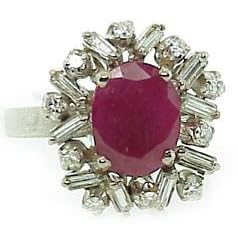 Estate 1.45 ct tw Diamond and Ruby Ring by Antique and Estate Jewelry
