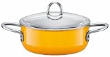 Silit 220173312 Crazy Yellow Bratentopf mit Deckel 2,6 Ltr. 20 cm &Oslash;