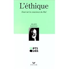Optiques philosophie - l'�thique - essai sur la conscience du mal